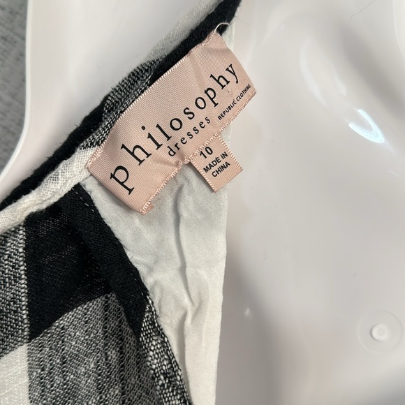 Philosophy black & white cross pattern with full lining - Picture 5 of 7